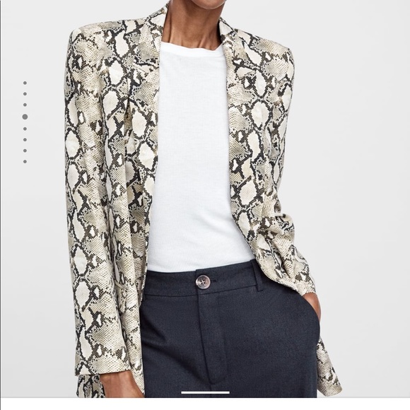 snake blazer zara